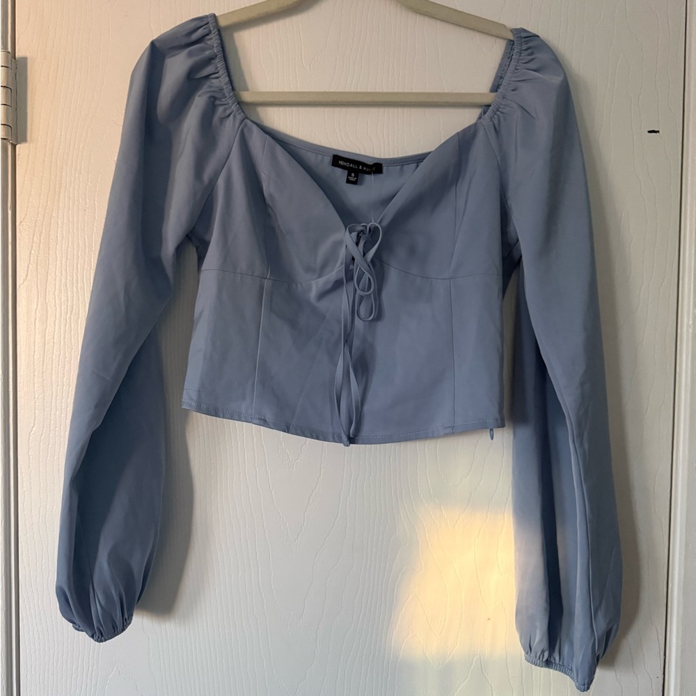 Kendall & Kylie Elegant Blue Women's Top